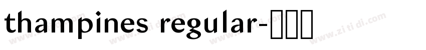 thampines regular字体转换